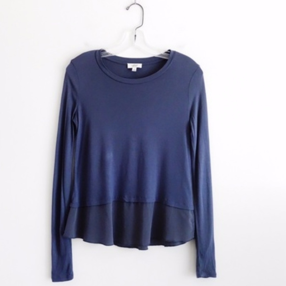 Aritzia Wilfred Slate Grey Balsamine Shirt sz XS